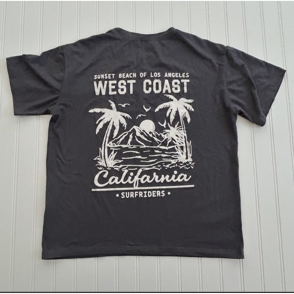 West Coast California Beach Summer Graphic T-Shirt 12Y